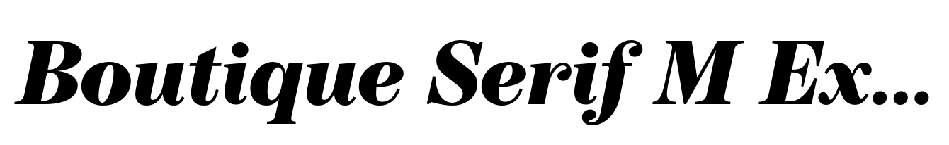 Boutique Serif M Extra Bold Italic